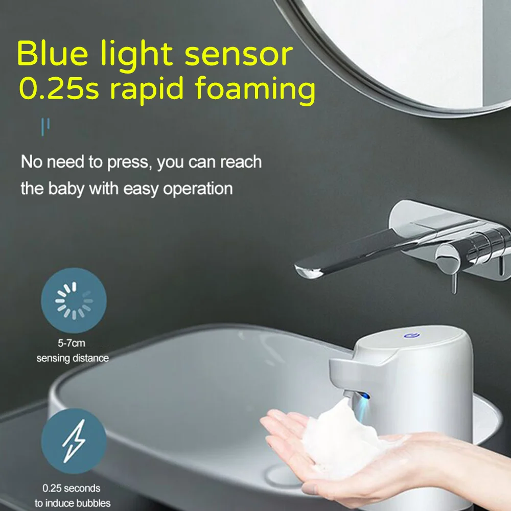 Automatic Touchless Foam Soap Dispenser Usb Charging Hand Sanitizer Soap Dispenser Touchless 400ml
Automatic Touchless Foam Soap Dispenser Usb Charging Hand Sanitizer Soap Dispenser Touchless 400ml