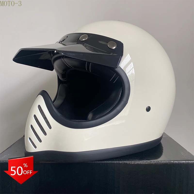 Racing ECE Motorcycle Helmet DOT Motocross Professional Motorbike Dirt Bike Full Face Fiberglass Light Moto Helm Casco Vintage
Racing ECE Motorcycle Helmet DOT Motocross Professional Motorbike Dirt Bike Full Face Fiberglass Light Moto Helm Casco Vintage
