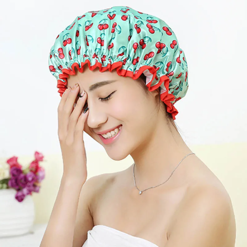 Thick 1Pcs Waterproof Bath Hat Double Layer Shower Hair Cover Women Supplies Shower Cap Bathroom Accessories
Thick 1Pcs Waterproof Bath Hat Double Layer Shower Hair Cover Women Supplies Shower Cap Bathroom Accessories