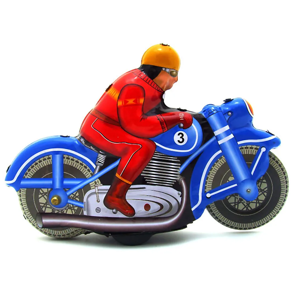 Tinplate Nostalgic Clockwork Chain Toy Photography Props Motorcycle toys for children
Tinplate Nostalgic Clockwork Chain Toy Photography Props Motorcycle toys for children