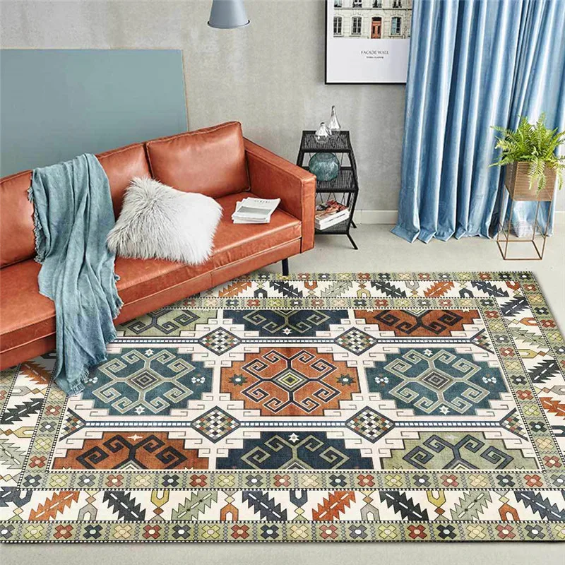 Fashion National Wind Geometric Plaid Rug Bedroom Living Room Gray-Green Carpet Kitchen Bathroom Floor Mat Bed Blanket Mat
Fashion National Wind Geometric Plaid Rug Bedroom Living Room Gray-Green Carpet Kitchen Bathroom Floor Mat Bed Blanket Mat