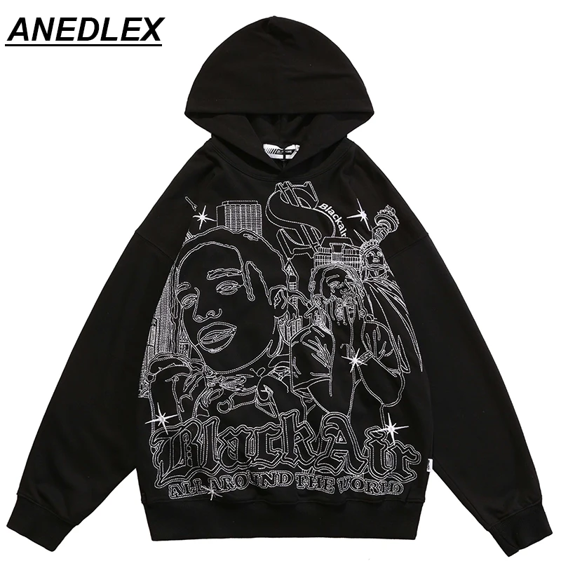 2022 Hip Hop Men Hoodie Streetwear Sweatshirt Embroidery Statue Of Liberty Pullover Fashion Harajuku Cotton Gothic Hooded Hoodie
2022 Hip Hop Men Hoodie Streetwear Sweatshirt Embroidery Statue Of Liberty Pullover Fashion Harajuku Cotton Gothic Hooded Hoodie
