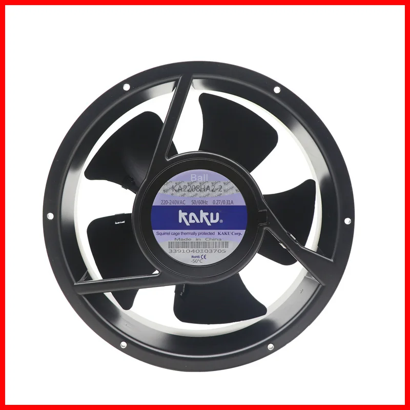 KAKU KA2208HA2-2 220/240VAC 0.27/0.31A 50/60HZ Industrial Cabinet Distribution Box Fan Axial Fan
KAKU KA2208HA2-2 220/240VAC 0.27/0.31A 50/60HZ Industrial Cabinet Distribution Box Fan Axial Fan