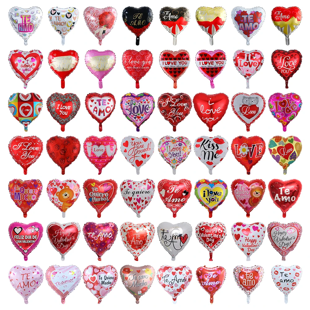 10Pcs/Set 18Inch Red Heart aluminum Film Balloon Spanish Te amo Balloon Valentine's Day Gifts Girlfriend Wife Birthday Wedding
10Pcs/Set 18Inch Red Heart aluminum Film Balloon Spanish Te amo Balloon Valentine's Day Gifts Girlfriend Wife Birthday Wedding