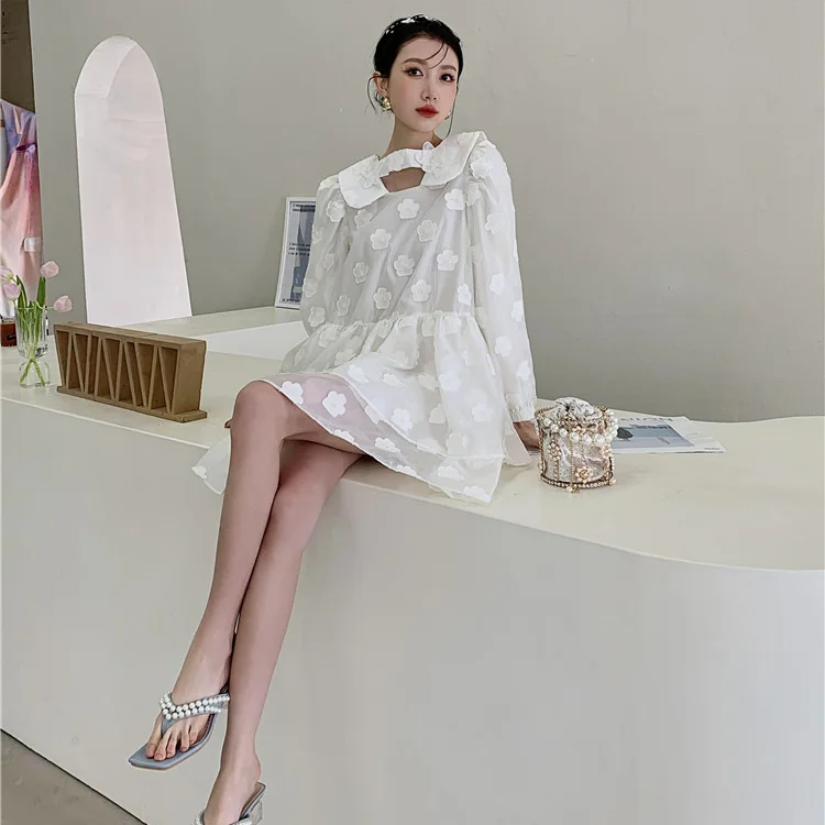 Korejepo Dress for Woman Spring Floral Sweet Long Sleeve Midi New Fashion Korean Style Female Dresses Casual Vestidos
Korejepo Dress for Woman Spring Floral Sweet Long Sleeve Midi New Fashion Korean Style Female Dresses Casual Vestidos