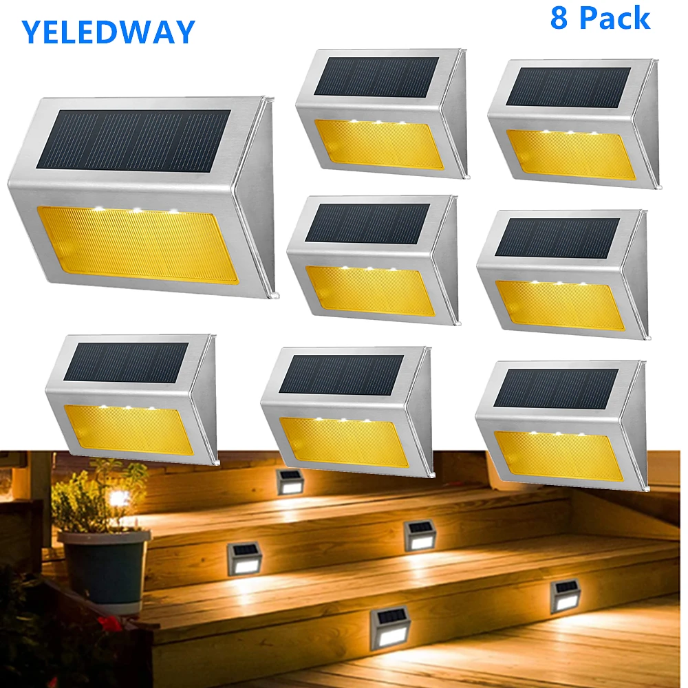 Outdoor Solar Deck Lights Waterproof Garden Solar Wall Lamp for Fence Step Stairs Patio Pathway Yard Decoration Solar Lighting
Outdoor Solar Deck Lights Waterproof Garden Solar Wall Lamp for Fence Step Stairs Patio Pathway Yard Decoration Solar Lighting