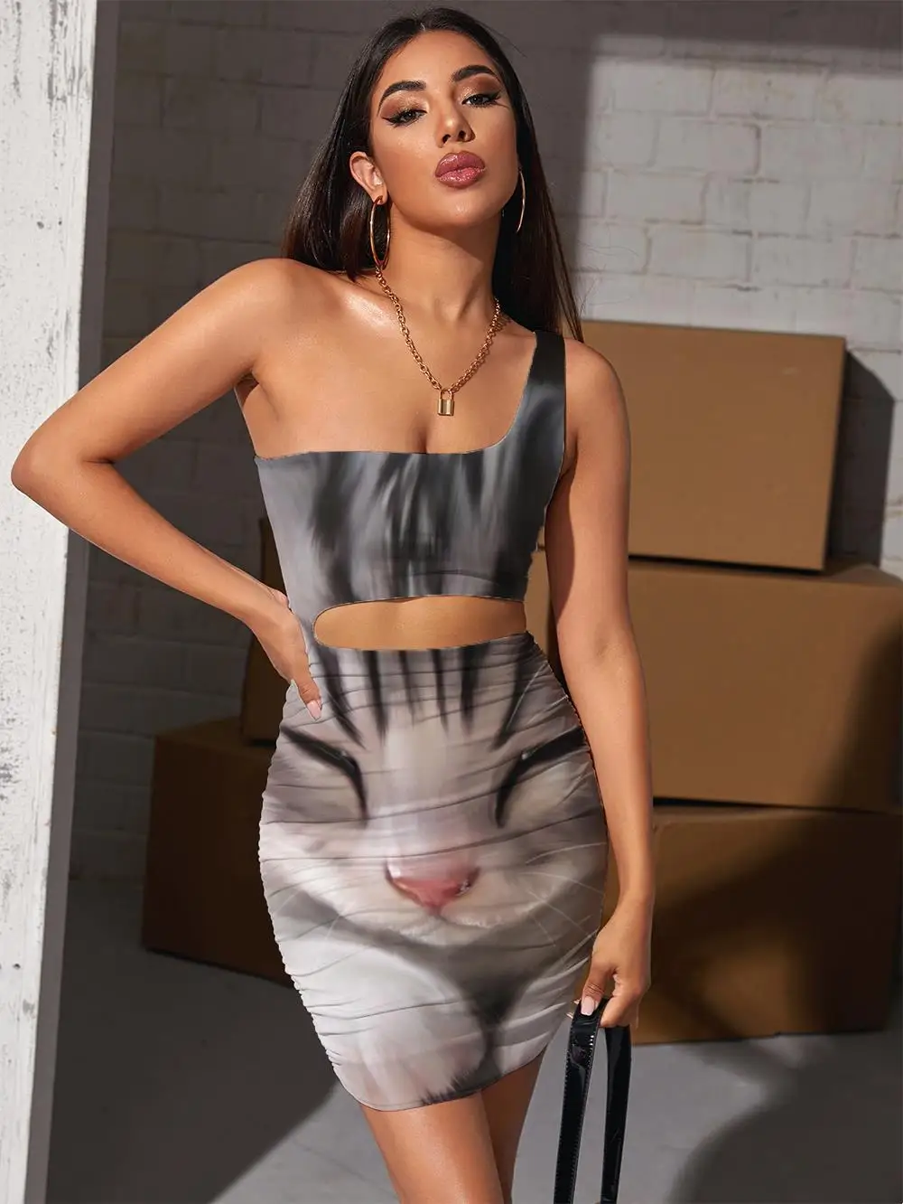 Giyu Brand Cat Dresses Women Animal Pleating Lovely Hollow out Dresses Harajuku Halter Sleeveless Womens Clothing Club Short
Giyu Brand Cat Dresses Women Animal Pleating Lovely Hollow out Dresses Harajuku Halter Sleeveless Womens Clothing Club Short