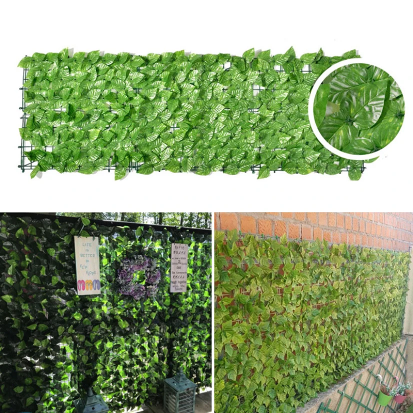 New Garden Border Artificial Ivy Leaf Outdoor Artificial Hedge Decorative Fence Privacy Screen Fence for Garden Balcony Decor
New Garden Border Artificial Ivy Leaf Outdoor Artificial Hedge Decorative Fence Privacy Screen Fence for Garden Balcony Decor