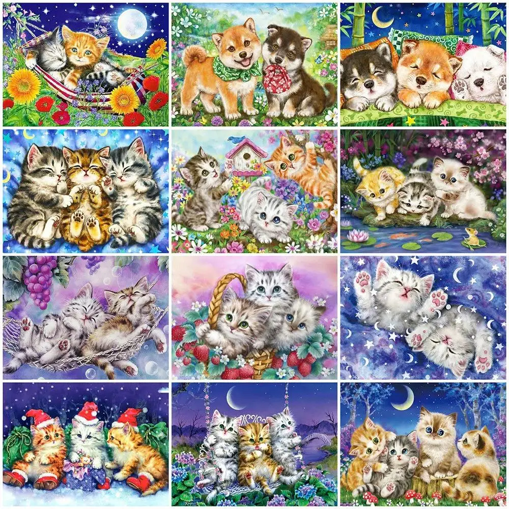 Full Square Round 3D Diamond Painting Cat Picture Of Rhinestone 5D Diamond Embroidery Animal Mosaic Needlework Home Decor
Full Square Round 3D Diamond Painting Cat Picture Of Rhinestone 5D Diamond Embroidery Animal Mosaic Needlework Home Decor
