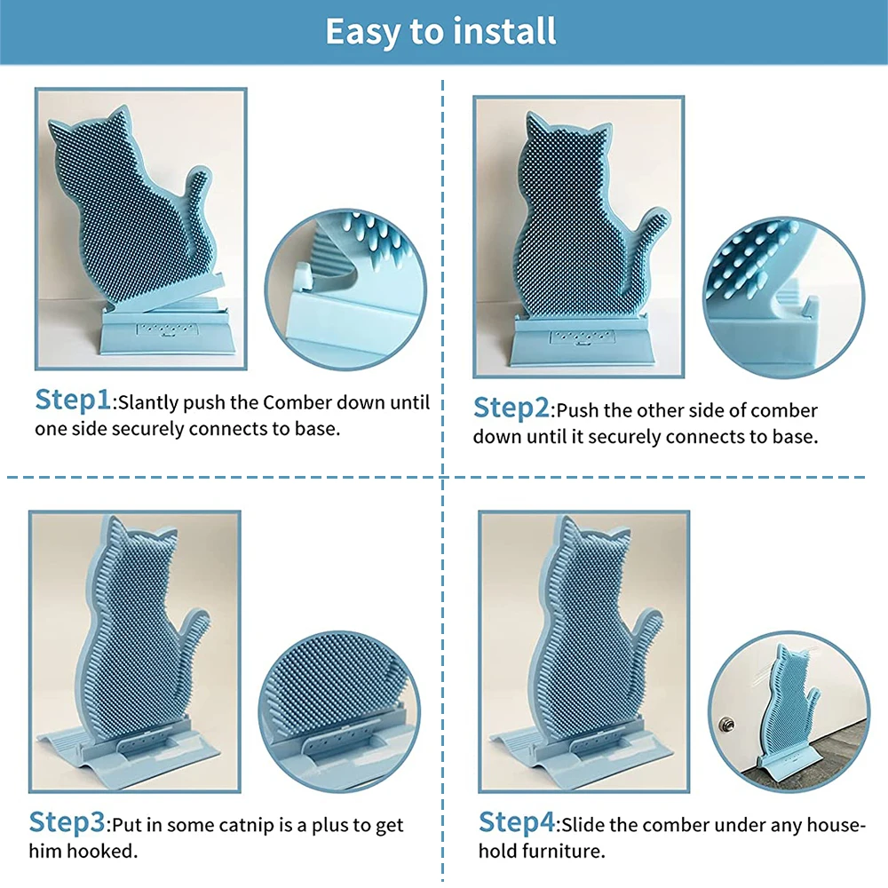 Cat Massage Brush Rubbing Device Massage Brush Cat Scratcher Bathing Grooming Device Wall Scratcher Brushes Comb Pet Accessories
Cat Massage Brush Rubbing Device Massage Brush Cat Scratcher Bathing Grooming Device Wall Scratcher Brushes Comb Pet Accessories