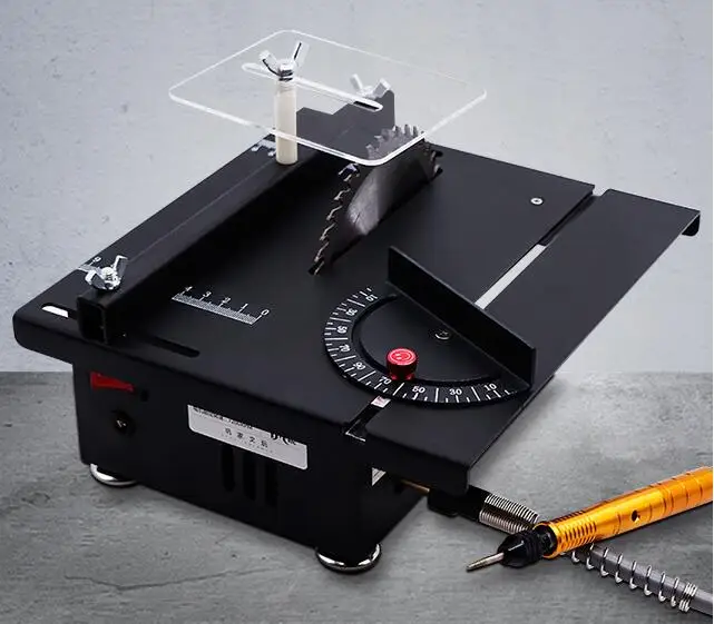 Mini Table Saw Blade Handmade Woodworking Bench Lathe Electric Cutting Grinding Polishing Carving Machine | Инструменты