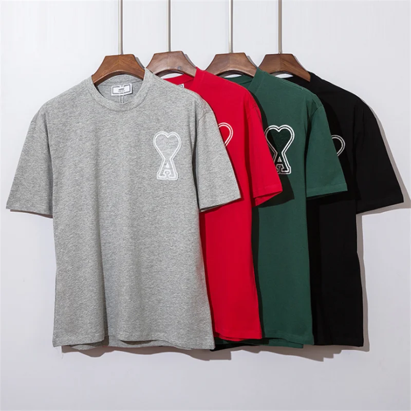 Men's and women's new summer 2021 Korean fashion brand ami love letter embroidery men's and women's casual short-sleeved
Men's and women's new summer 2021 Korean fashion brand ami love letter embroidery men's and women's casual short-sleeved