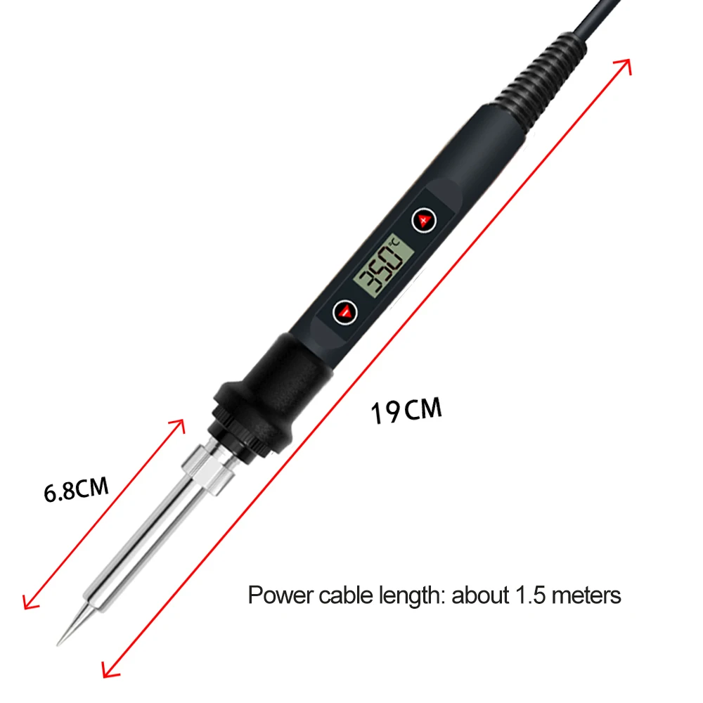 60W/80W Electric Digital Soldering Iron Station 220V 110V Temperature Adjustable Welding Soldering Tips Tools Accessories
60W/80W Electric Digital Soldering Iron Station 220V 110V Temperature Adjustable Welding Soldering Tips Tools Accessories