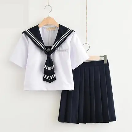 New Arrival Japanese Jk Sailor Suit Pleated Lattice Skirt School Uniform Summer High School Girls Novelty Sailor Suits Uniforms
New Arrival Japanese Jk Sailor Suit Pleated Lattice Skirt School Uniform Summer High School Girls Novelty Sailor Suits Uniforms