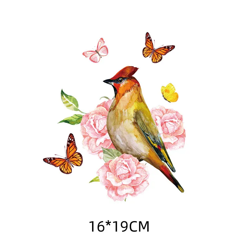 16x19cm Colorful Flower Bird Iron On Patches For DIY Heat Transfer Clothes T-Shirt Thermal Stickers Decoration Printing
16x19cm Colorful Flower Bird Iron On Patches For DIY Heat Transfer Clothes T-Shirt Thermal Stickers Decoration Printing