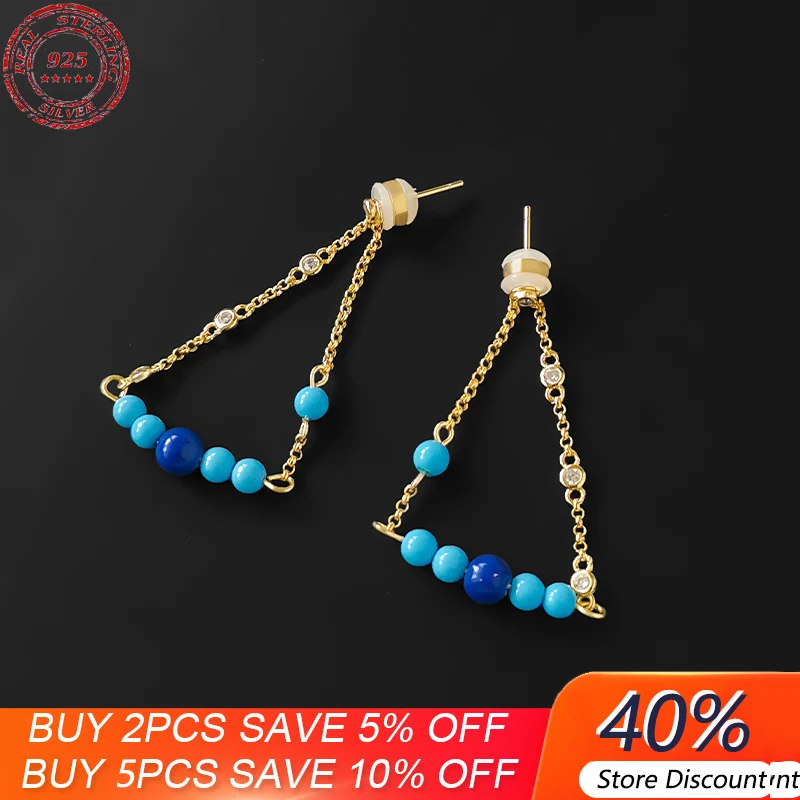 S925 Sterling Silver Roman Style Turquoise Chain Earrings Fashion Light Luxury Personality New Luxury Brand Monaco Jewelry
S925 Sterling Silver Roman Style Turquoise Chain Earrings Fashion Light Luxury Personality New Luxury Brand Monaco Jewelry