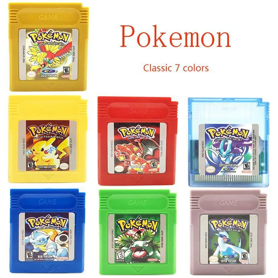 2021 Pokemon Series 16 Bit Video Game Cartridge Console Card for Nintendo GBC GBA Series Consoles English Version
2021 Pokemon Series 16 Bit Video Game Cartridge Console Card for Nintendo GBC GBA Series Consoles English Version