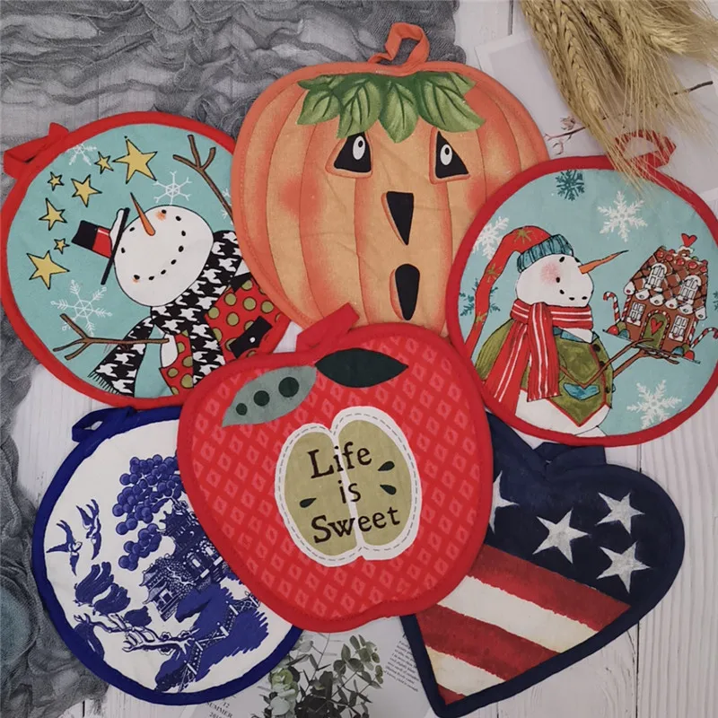 1pc Heat Resistant Holder Cotton Snowman Apple Printed Potholder Pad For Cooking Baking Kitchen Tool Xmas Gift
1pc Heat Resistant Holder Cotton Snowman Apple Printed Potholder Pad For Cooking Baking Kitchen Tool Xmas Gift