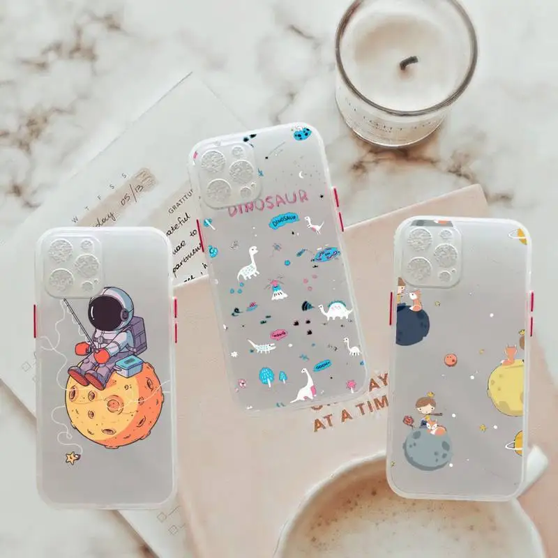 Star Astronaut Phone Case For iPhone 12 11 Mini Pro XR XS Max 7 8 Plus X Matte transparent White Cover
Star Astronaut Phone Case For iPhone 12 11 Mini Pro XR XS Max 7 8 Plus X Matte transparent White Cover