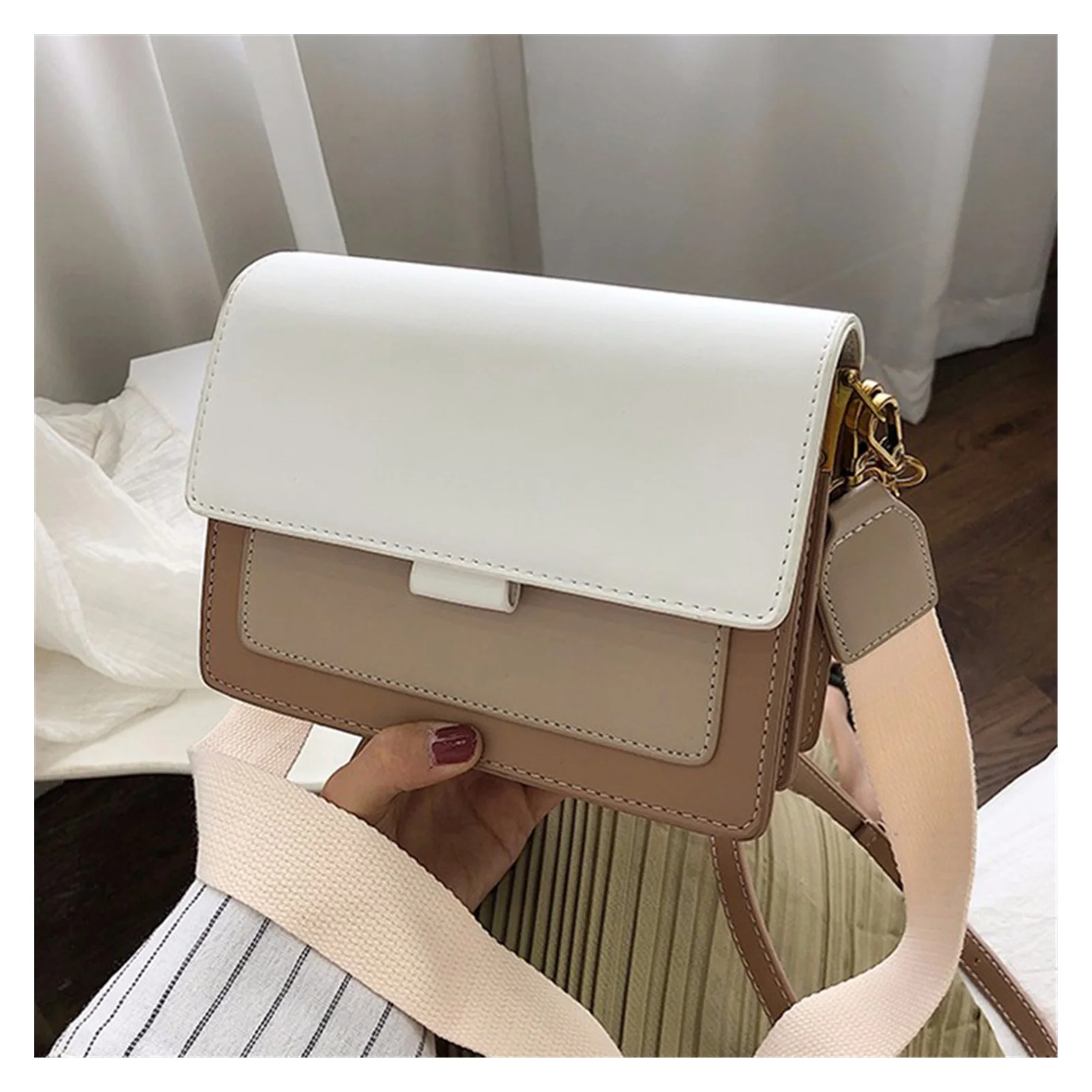 2021NEW Contrast color Leather Crossbody Bags For Women 2021 Travel Handbag Fashion Simple Shoulder Simple Bag Ladies Cross
2021NEW Contrast color Leather Crossbody Bags For Women 2021 Travel Handbag Fashion Simple Shoulder Simple Bag Ladies Cross