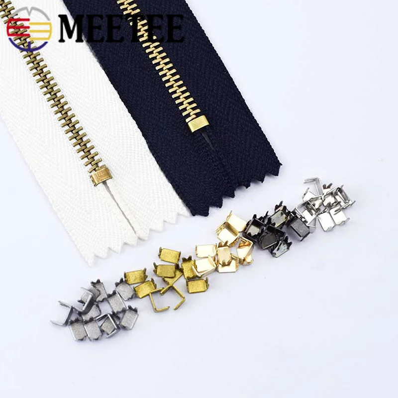 100Pcs Non-slip Metal Zipper Stopper End Locks For 3# 5# 8# 10# Nylon Zippers DIY Instant Fix Zip Repair Kit Replacement ZA121
100Pcs Non-slip Metal Zipper Stopper End Locks For 3# 5# 8# 10# Nylon Zippers DIY Instant Fix Zip Repair Kit Replacement ZA121