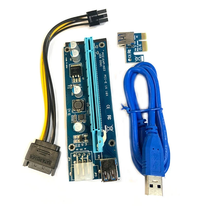 Golden VER009 USB 3.0 PCI-E Pcie Riser VER 009S Express 1X 4x 8x 16x Extender Riser Adapter Card SATA 15pin to 6 pin Power Cable
Golden VER009 USB 3.0 PCI-E Pcie Riser VER 009S Express 1X 4x 8x 16x Extender Riser Adapter Card SATA 15pin to 6 pin Power Cable