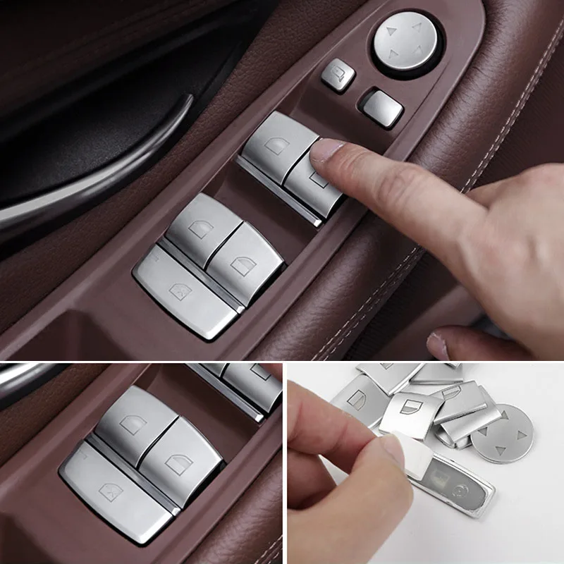Door Window Switch Lifter Buttons Covers Trim Interior Stickers For Bmw 5 Series F10 F18 525 528 11-17
Door Window Switch Lifter Buttons Covers Trim Interior Stickers For Bmw 5 Series F10 F18 525 528 11-17
