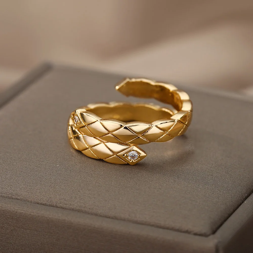 Zircon Double Lozenge Open Ring Rings For Women Gold Geometric Lozenge Finger Ring Wedding Party Gothic Jewelry Accessories Gift
Zircon Double Lozenge Open Ring Rings For Women Gold Geometric Lozenge Finger Ring Wedding Party Gothic Jewelry Accessories Gift
