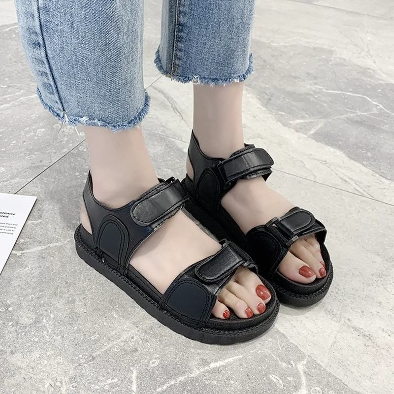 Velcro Sandals Ladies Summer Leisure Open Toe Beach Sandals Ladies Solid Non-slip Sports Sandals Platform Sandals Women
Velcro Sandals Ladies Summer Leisure Open Toe Beach Sandals Ladies Solid Non-slip Sports Sandals Platform Sandals Women
