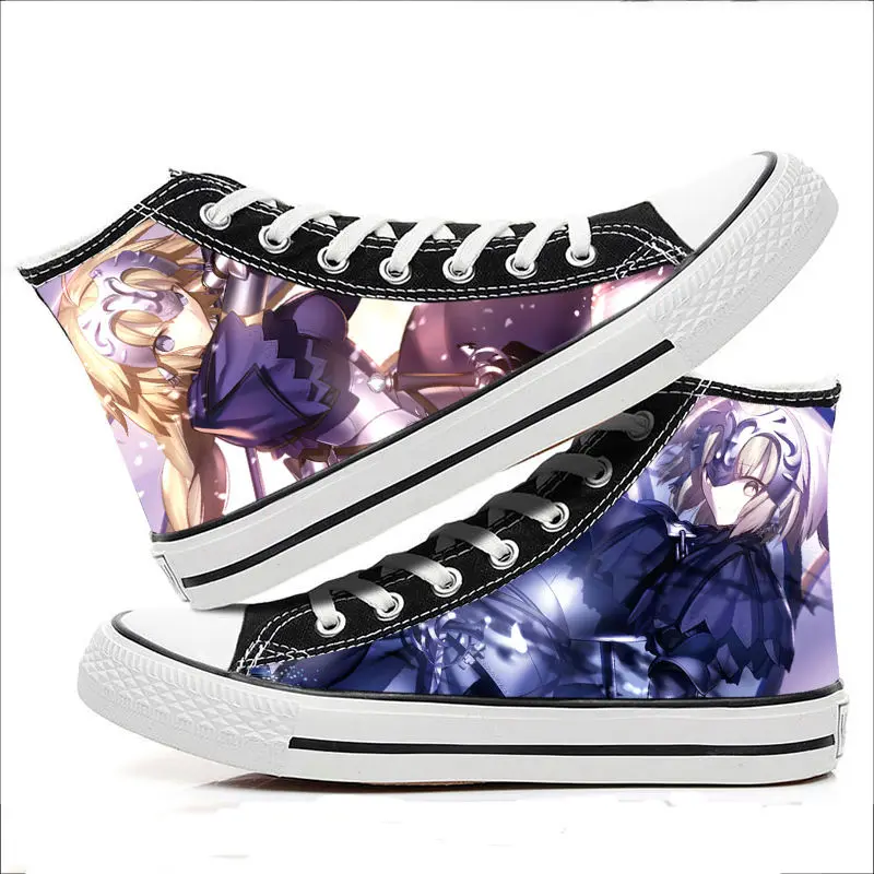 Fat high top canvas shoes black and white Joan of arc Matthew Nero curse mark flat shoes versatile couple board shoes
Fat high top canvas shoes black and white Joan of arc Matthew Nero curse mark flat shoes versatile couple board shoes