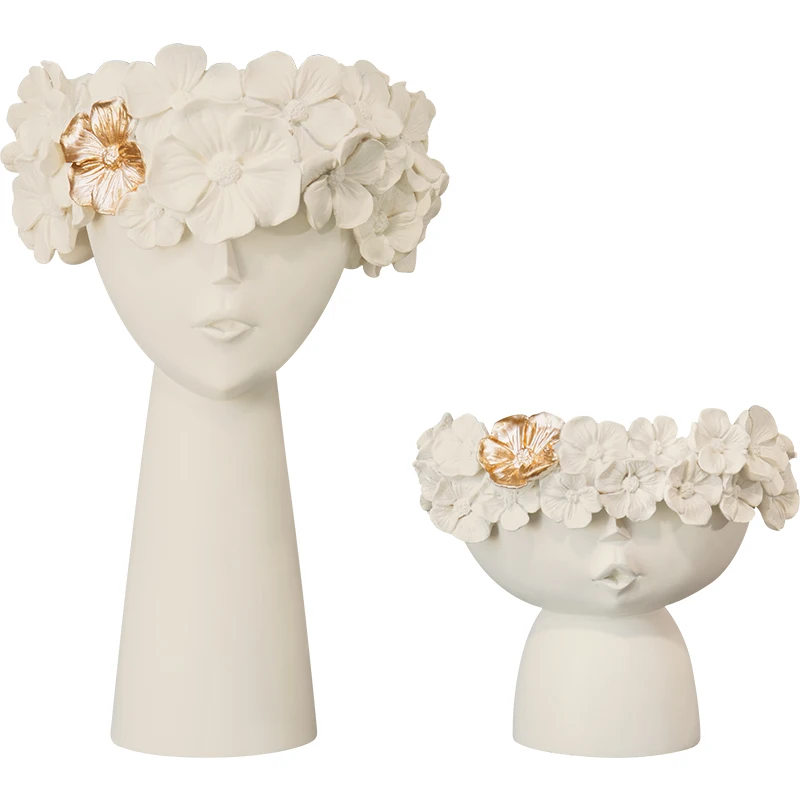 2pcs Nordic Creative Human Head Vase Sundries Storage Box Decorative Resin Vase Garden pot Sculpture Home Decoration Ornaments
2pcs Nordic Creative Human Head Vase Sundries Storage Box Decorative Resin Vase Garden pot Sculpture Home Decoration Ornaments