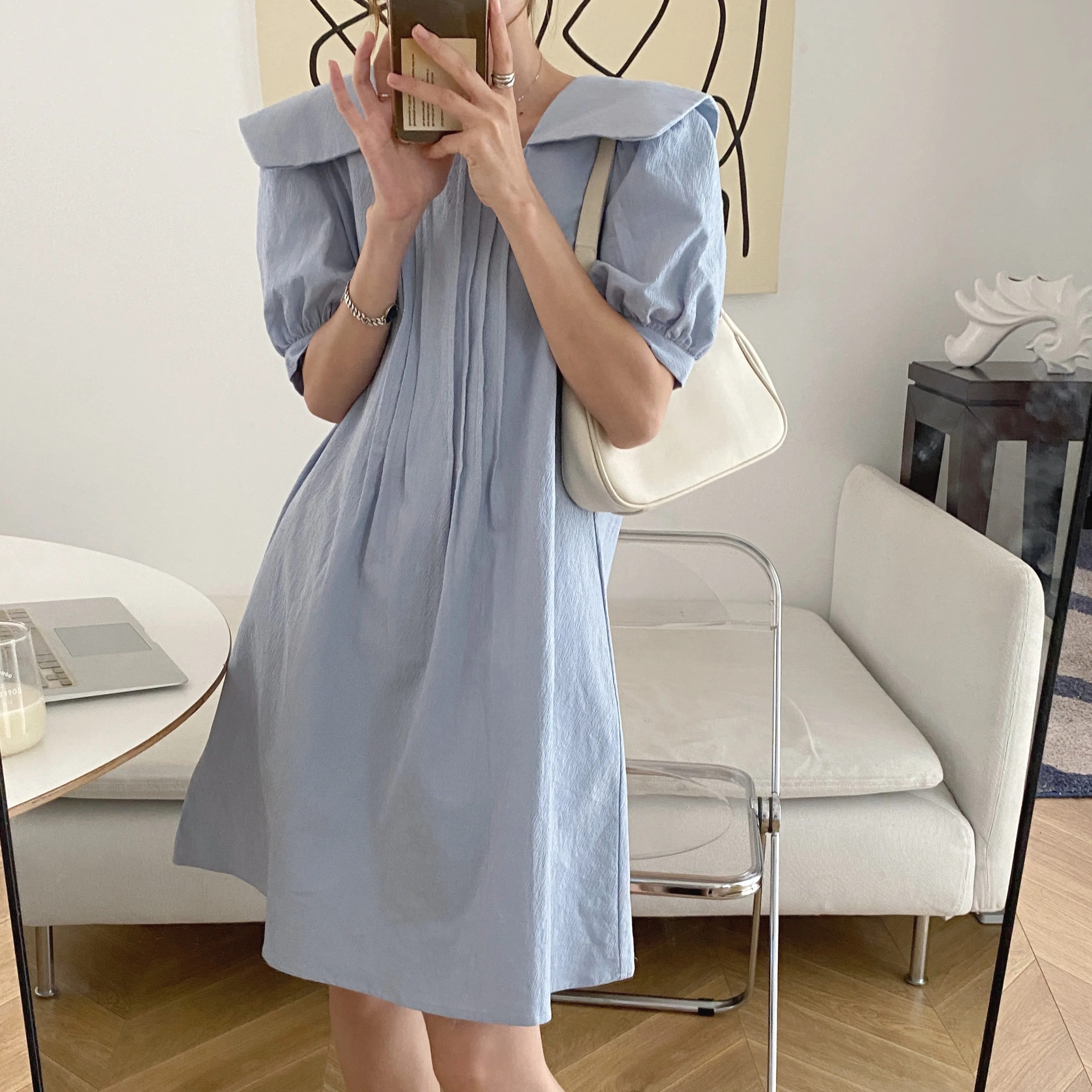 2021 Solid Chic Lady All Match Girls Party Retro High Quality Summer Fashion Femme Hot Prom Mini Dresses Puff Sleeve Vestidos
2021 Solid Chic Lady All Match Girls Party Retro High Quality Summer Fashion Femme Hot Prom Mini Dresses Puff Sleeve Vestidos