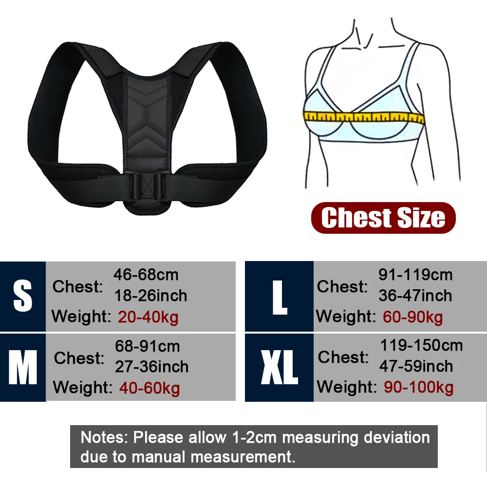 Adjustable Posture Corrector Back Brace Comfortable Trainer for Spinal Alignment & Support Humpback Straightener | Спорт и