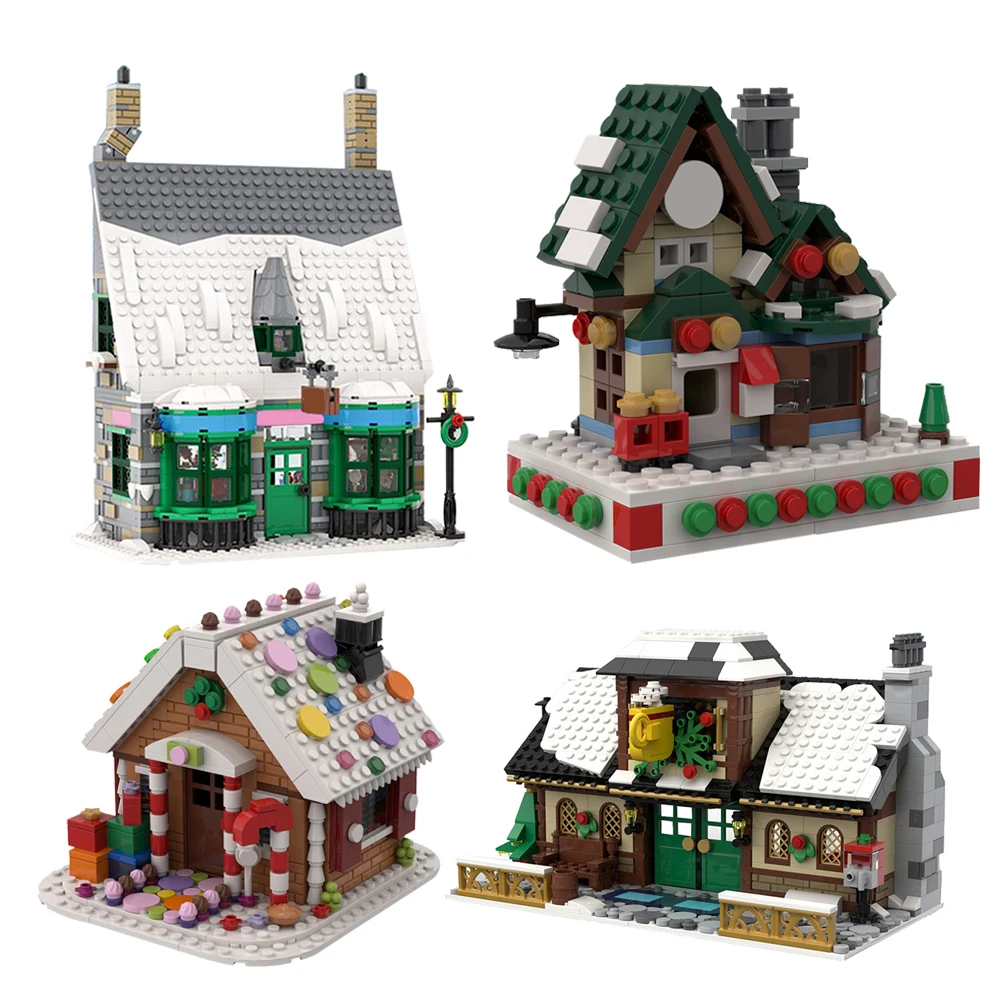 MOC Christmas Series Winter Village Post Office Building Blocks Kit Idea Assemble House Bricks Toys For Children Birthday Gifts
MOC Christmas Series Winter Village Post Office Building Blocks Kit Idea Assemble House Bricks Toys For Children Birthday Gifts
