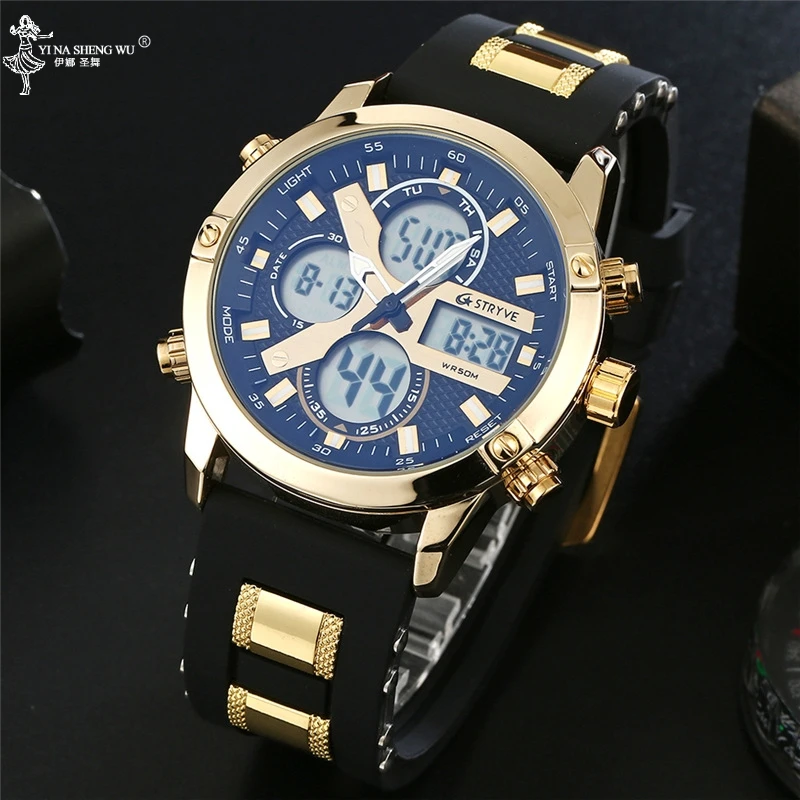 Men's Watch Luxury Brand Sports Multifunction Watch Quartz Men's Chronograph Male Waterproof Clock Relogio Masculino
Men's Watch Luxury Brand Sports Multifunction Watch Quartz Men's Chronograph Male Waterproof Clock Relogio Masculino