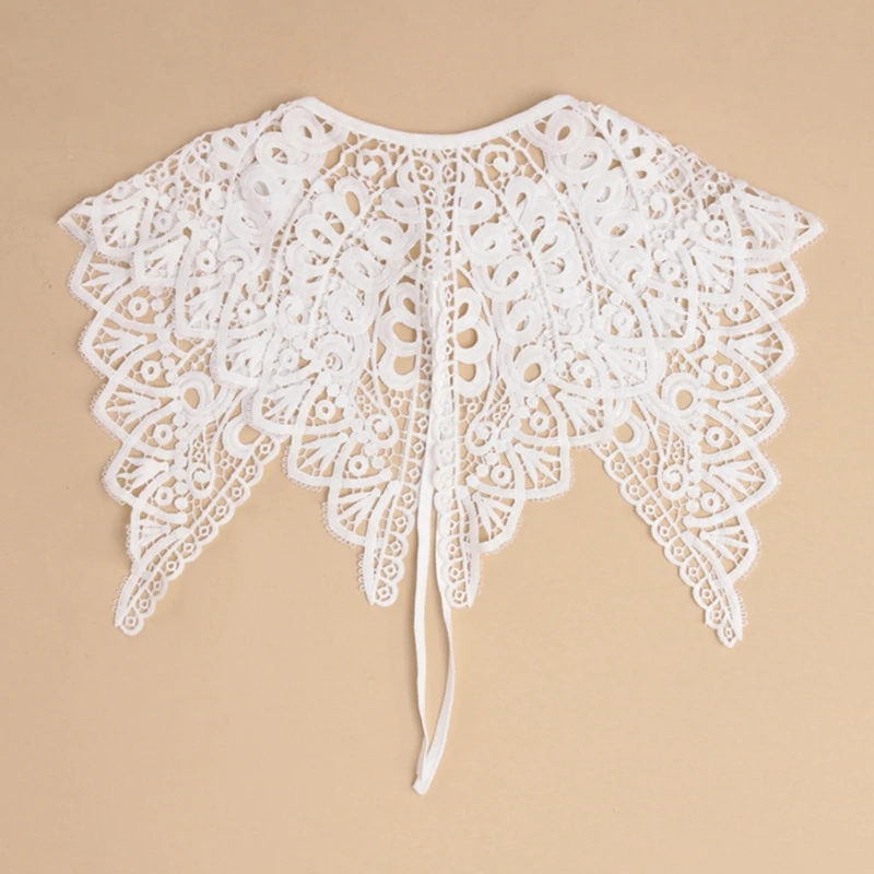 LXAE Fashion Women False Collar Hollow Embroidered Collar Tie Choker Summer Accessory
LXAE Fashion Women False Collar Hollow Embroidered Collar Tie Choker Summer Accessory