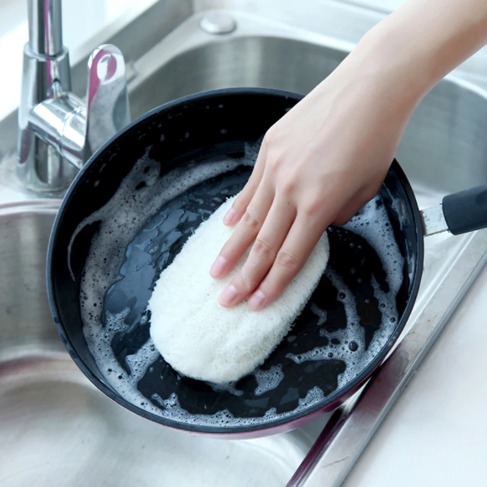 5pcs Natural Loofah Dishwashing Cloth Scrub Pad Dish Pot Easy To Clean Scrubber Sponge Kitchen Clean Brushes
5pcs Natural Loofah Dishwashing Cloth Scrub Pad Dish Pot Easy To Clean Scrubber Sponge Kitchen Clean Brushes