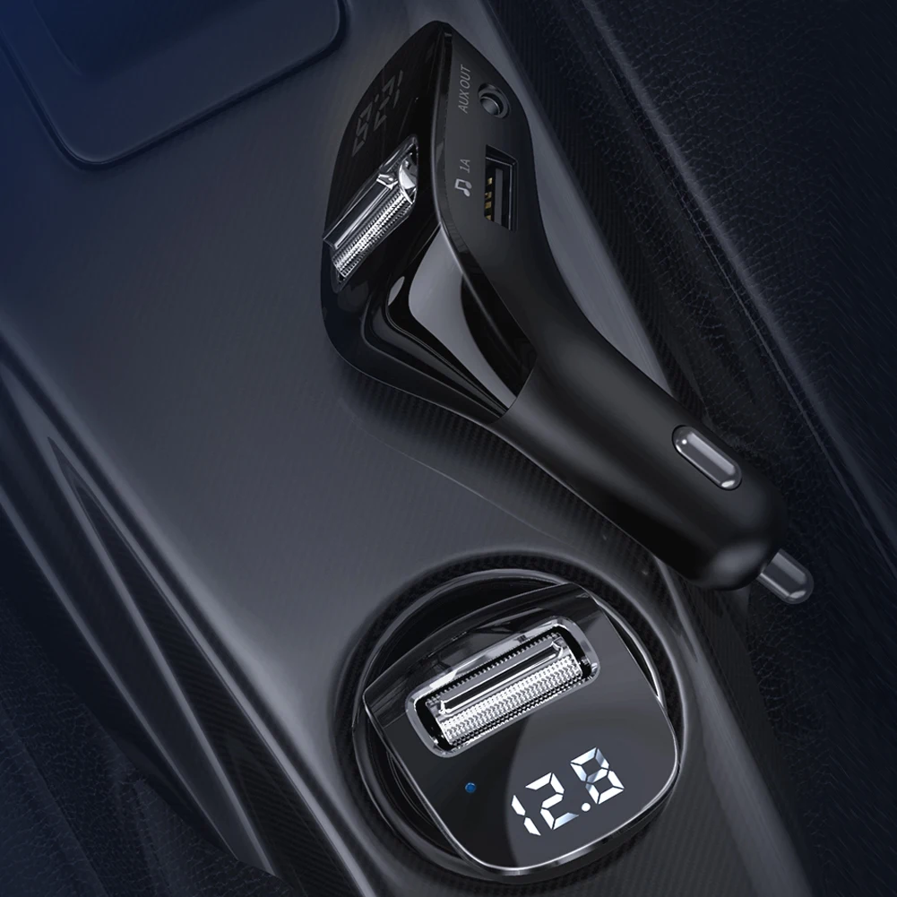 F40 FM Transmitter Wireless Modulator Bluetooth 5.0 AUX-out Handsfree Car Kit U Disk MP3 Player Auto Dual USB Charger
F40 FM Transmitter Wireless Modulator Bluetooth 5.0 AUX-out Handsfree Car Kit U Disk MP3 Player Auto Dual USB Charger