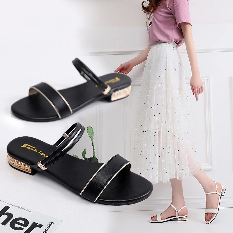New Leather Women Shoes Casual Summer Slides Comfortable Versatile Slippers Women Thick Heel Leisure Sandals Size 35-42 TX340
New Leather Women Shoes Casual Summer Slides Comfortable Versatile Slippers Women Thick Heel Leisure Sandals Size 35-42 TX340