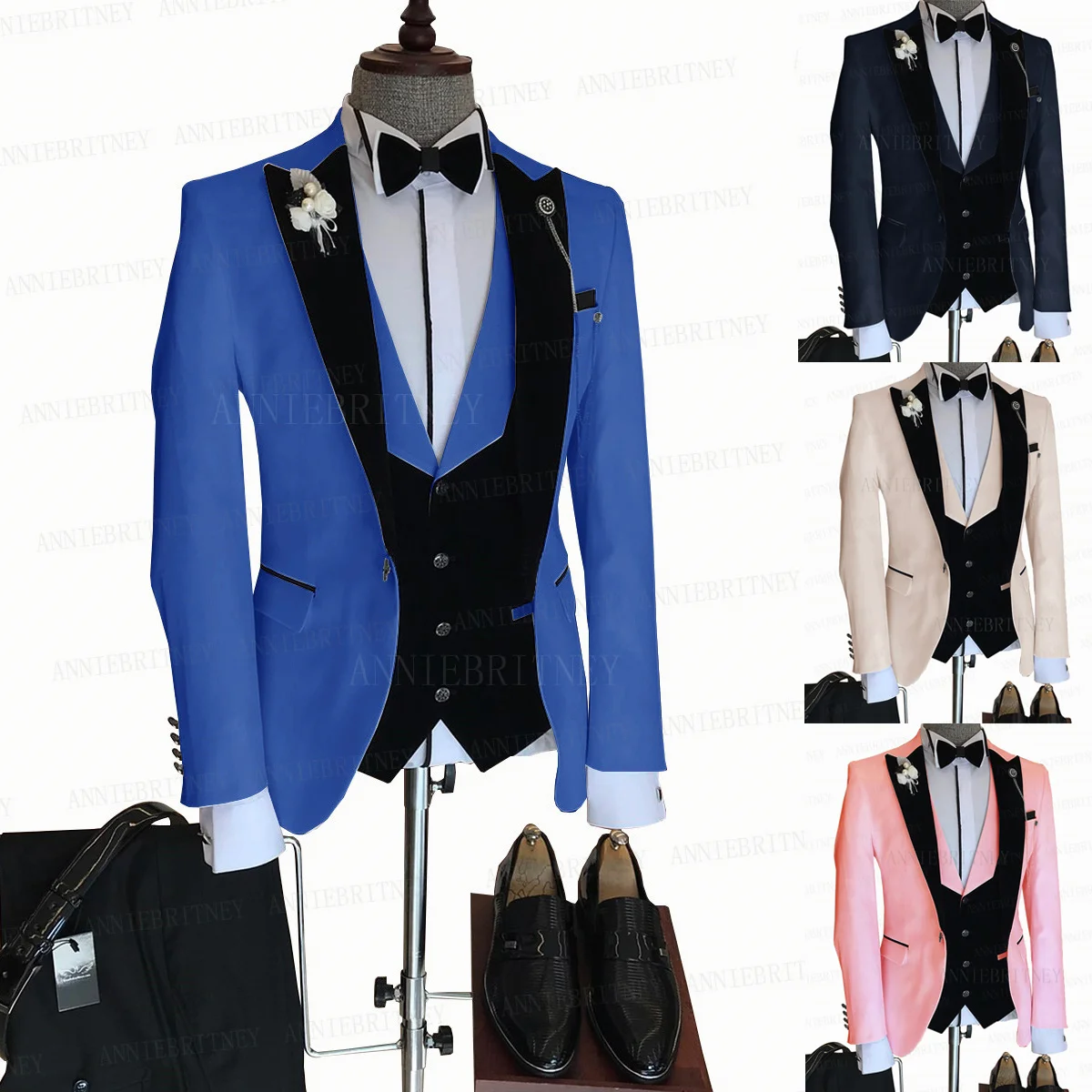 2021 New Designs Royal Blue Men Suit 3 Pieces Slim Fit Custom Formal Men Wedding Prom Suit Jacket Vest Pants Dinner Dress Tuxedo
2021 New Designs Royal Blue Men Suit 3 Pieces Slim Fit Custom Formal Men Wedding Prom Suit Jacket Vest Pants Dinner Dress Tuxedo