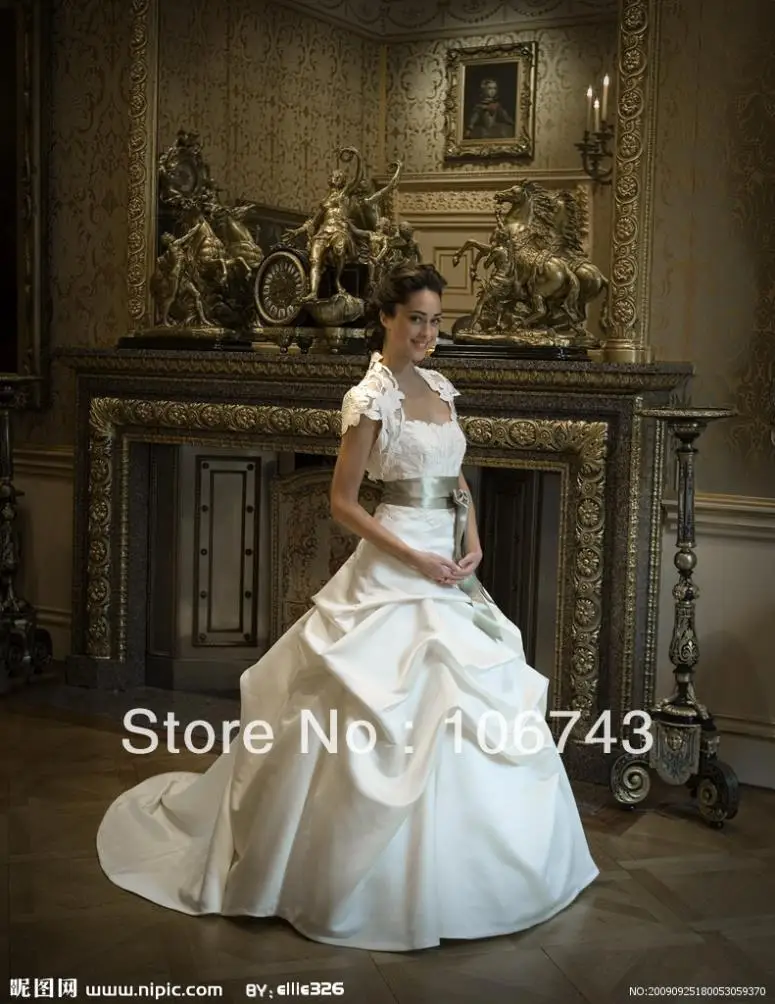 free shipping 2016 new fashion design vestidos satin lvory Formal Elegant ball gown lace jacket wedding Dresses bridal gown
free shipping 2016 new fashion design vestidos satin lvory Formal Elegant ball gown lace jacket wedding Dresses bridal gown