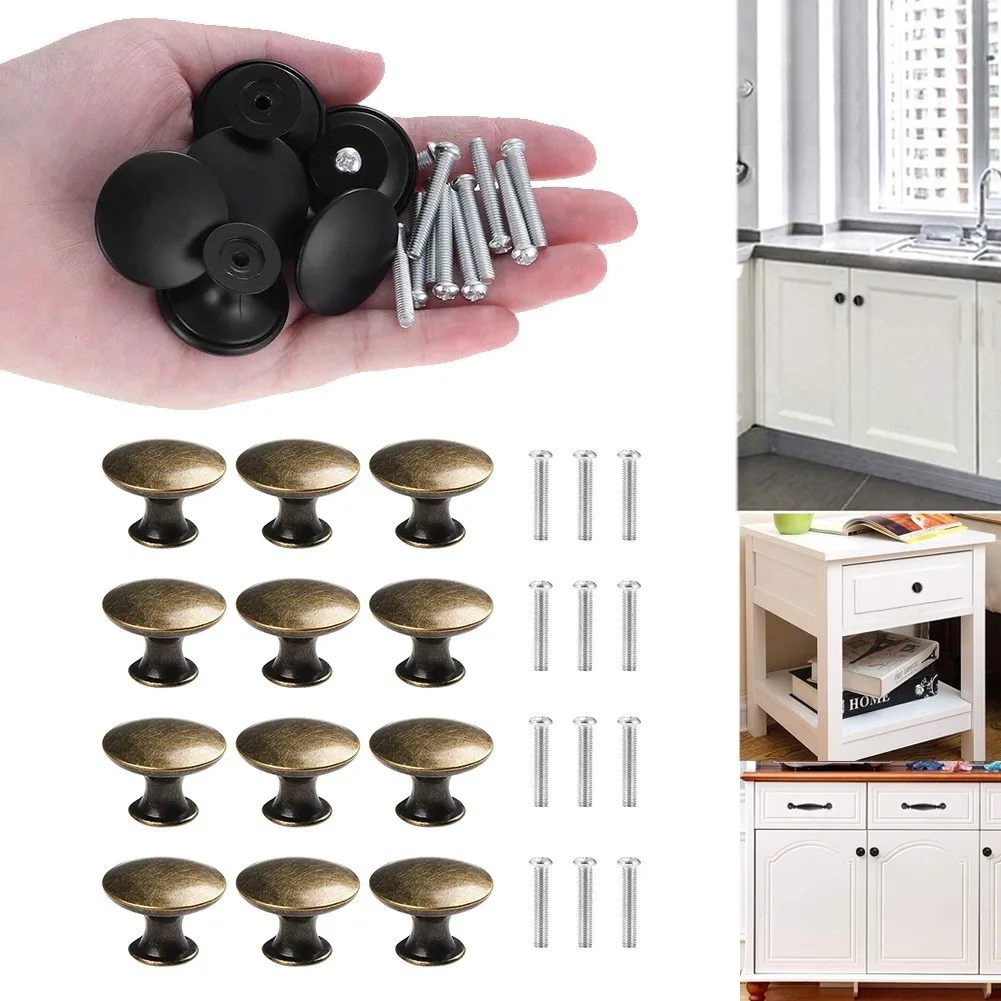 12Pcs Drawer Knobs Round Cupboard Handle With Screw Vintage Drawer Door Knobs Accessory Pull Zinc Alloy Hardware Furniture
12Pcs Drawer Knobs Round Cupboard Handle With Screw Vintage Drawer Door Knobs Accessory Pull Zinc Alloy Hardware Furniture