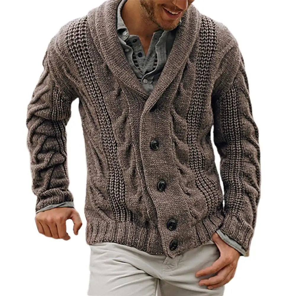 2021 New Casual Winter Autumn Men Solid Color Knitted Sweater Buttons Cardigan Warm Jacket Coat Suitable for Daily wear
2021 New Casual Winter Autumn Men Solid Color Knitted Sweater Buttons Cardigan Warm Jacket Coat Suitable for Daily wear