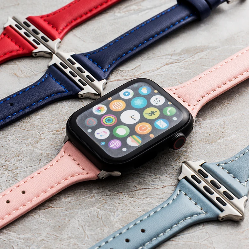 Leather strap For Apple watch band 44mm 42mm 41mm 40mm 38mm Accessorie wristband correa bracelet iWatch series 3 4 5 6 SE 7
Leather strap For Apple watch band 44mm 42mm 41mm 40mm 38mm Accessorie wristband correa bracelet iWatch series 3 4 5 6 SE 7