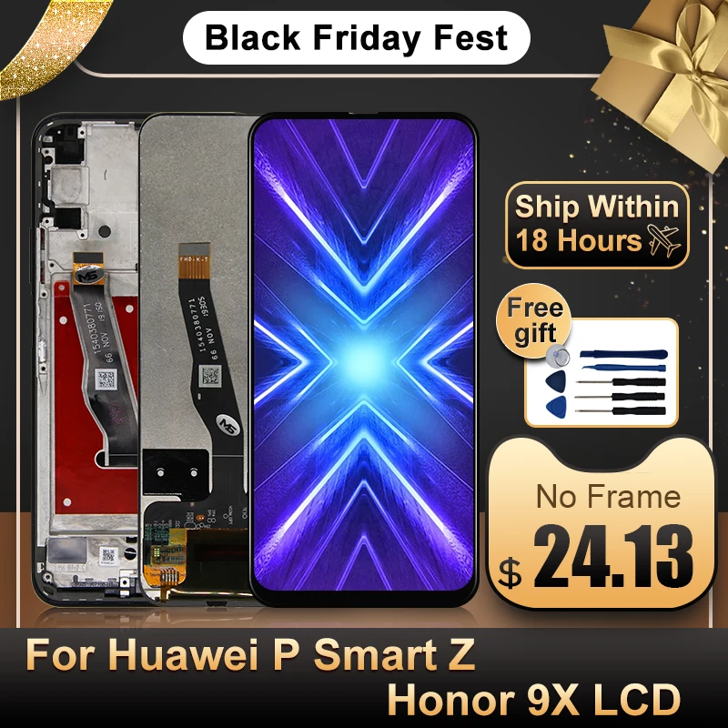 ЖК-дисплей с сенсорным экраном 6,59 дюйма для Huawei P Smart Z, ЖК-дисплей для Honor 9X, ЖК-дисплей STK-LX1, STK-L22, HLK-AL00, TL00, запасные части для дигитайзера
ЖК-дисплей с сенсорным экраном 6,59 дюйма для Huawei P Smart Z, ЖК-дисплей для Honor 9X, ЖК-дисплей STK-LX1, STK-L22, HLK-AL00, TL00, запасные части для дигитайзера