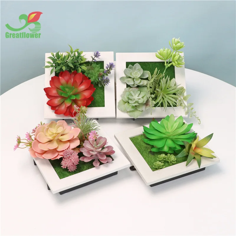 Succulent Plant Photo Frame Wall Decoration Creative Hanging Fake Flower Green Plant Background Wall Succulent Wall Stereo Mural
Succulent Plant Photo Frame Wall Decoration Creative Hanging Fake Flower Green Plant Background Wall Succulent Wall Stereo Mural