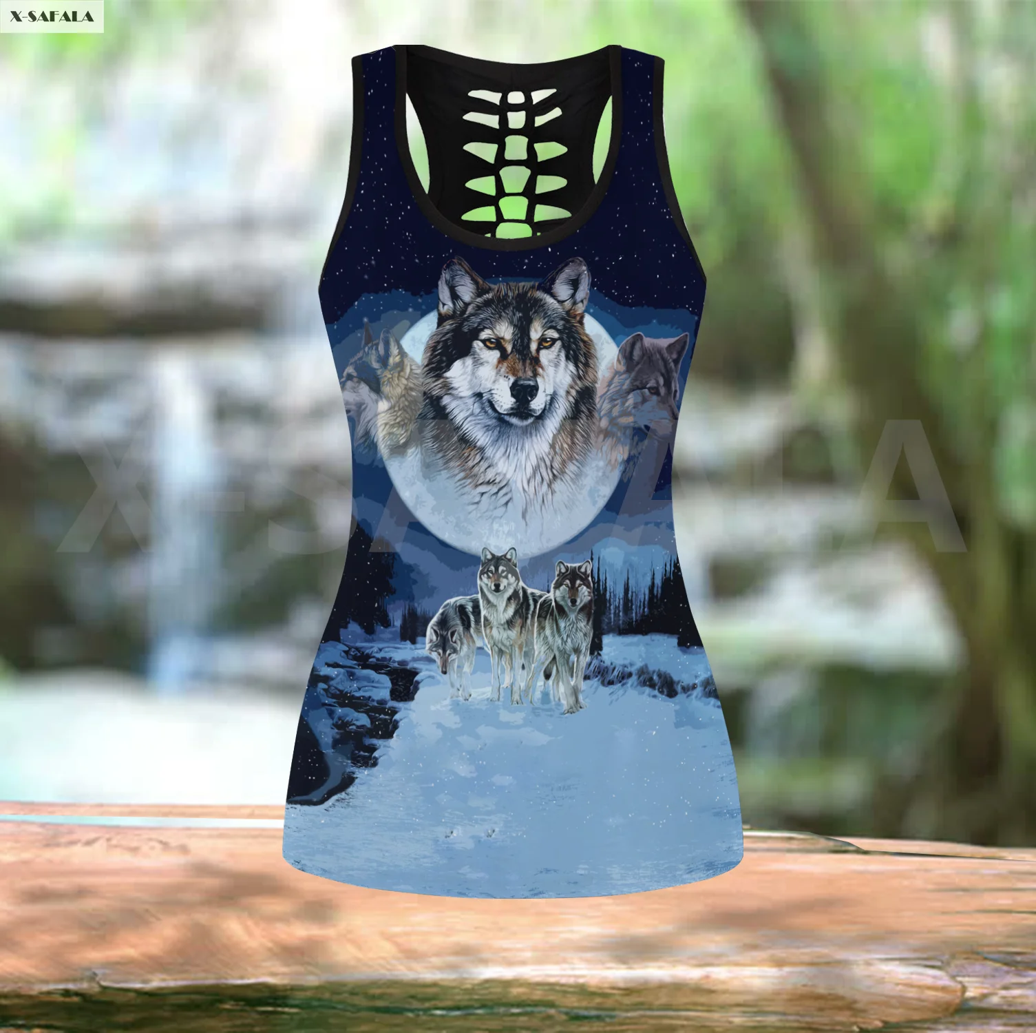 Native Wolf With Snow Two Piece Yoga Set Women 3D Print Vest Hollow Out Tank Top High Waist Legging Summer Casual Sport
Native Wolf With Snow Two Piece Yoga Set Women 3D Print Vest Hollow Out Tank Top High Waist Legging Summer Casual Sport