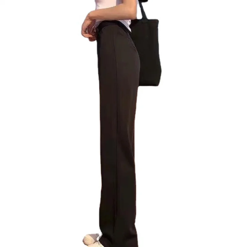 Wide Leg Suit Pants Women Long Legs Elastic Waist Black Trousers Office Lady Work Clothes Elegant Vintage 2021 Latest Fashion
Wide Leg Suit Pants Women Long Legs Elastic Waist Black Trousers Office Lady Work Clothes Elegant Vintage 2021 Latest Fashion
