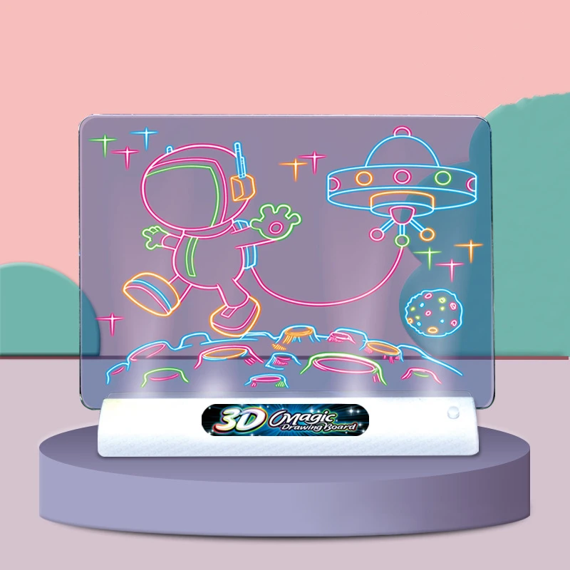 3D Fluorescent Drawing Board Magic Luminous Baby DIY Writing Table Graffiti Board Light Puzzle Children Kid Painting Board
3D Fluorescent Drawing Board Magic Luminous Baby DIY Writing Table Graffiti Board Light Puzzle Children Kid Painting Board