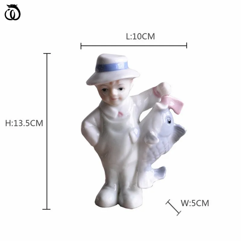 Boy And Fish Arts Sculptur Decoration Abstract Character Ceramic Craft Modern Home Decor LivingRoom Accessories Lucky Gift R7286
Boy And Fish Arts Sculptur Decoration Abstract Character Ceramic Craft Modern Home Decor LivingRoom Accessories Lucky Gift R7286